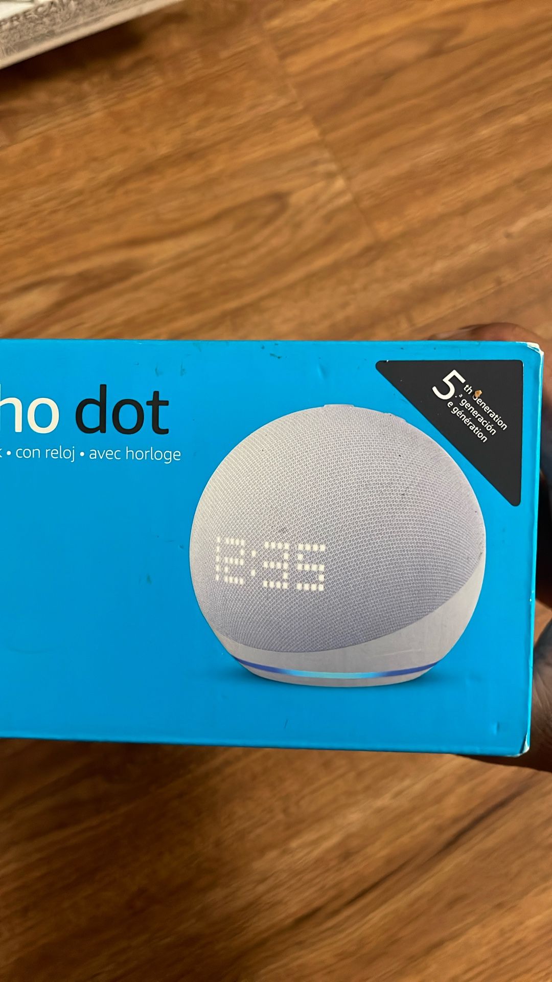 Echo Dot White With Clock 5th Gen