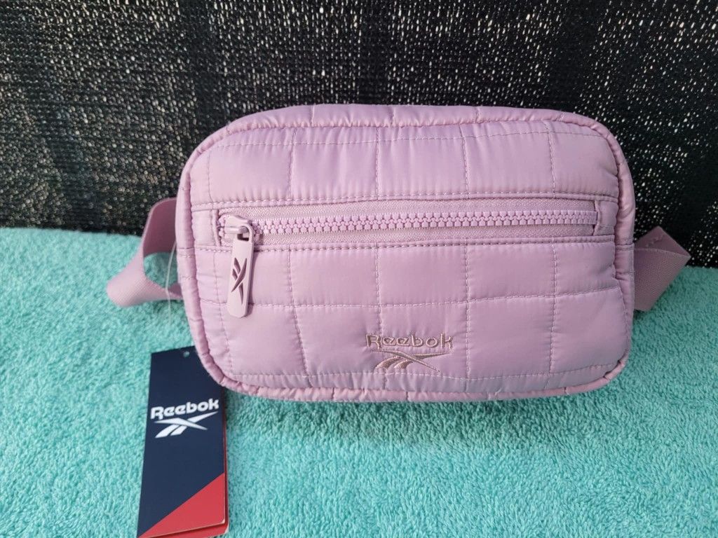 REEBOK PURPLE/MAUVE WOMEN’S DIANA FANNYPACK LILAC WAIST BELT BAG TWO POCKETS
