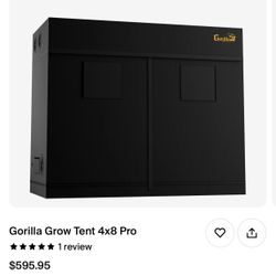 4x8 Used Gorilla Grow tent 