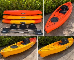 3 Kayaks for Sale – Lifetime & Islander – $550 for All