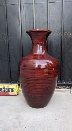 Large Wooden Vase