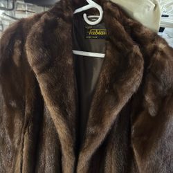 Women’s Full Length Brown Mink Coat