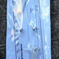 West Marine 15" Clear Navigation Parallel Ruler Transparent