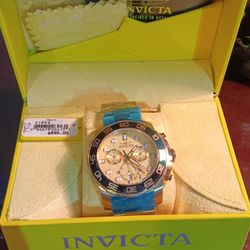 Gold Plated Invicta Divers Watch