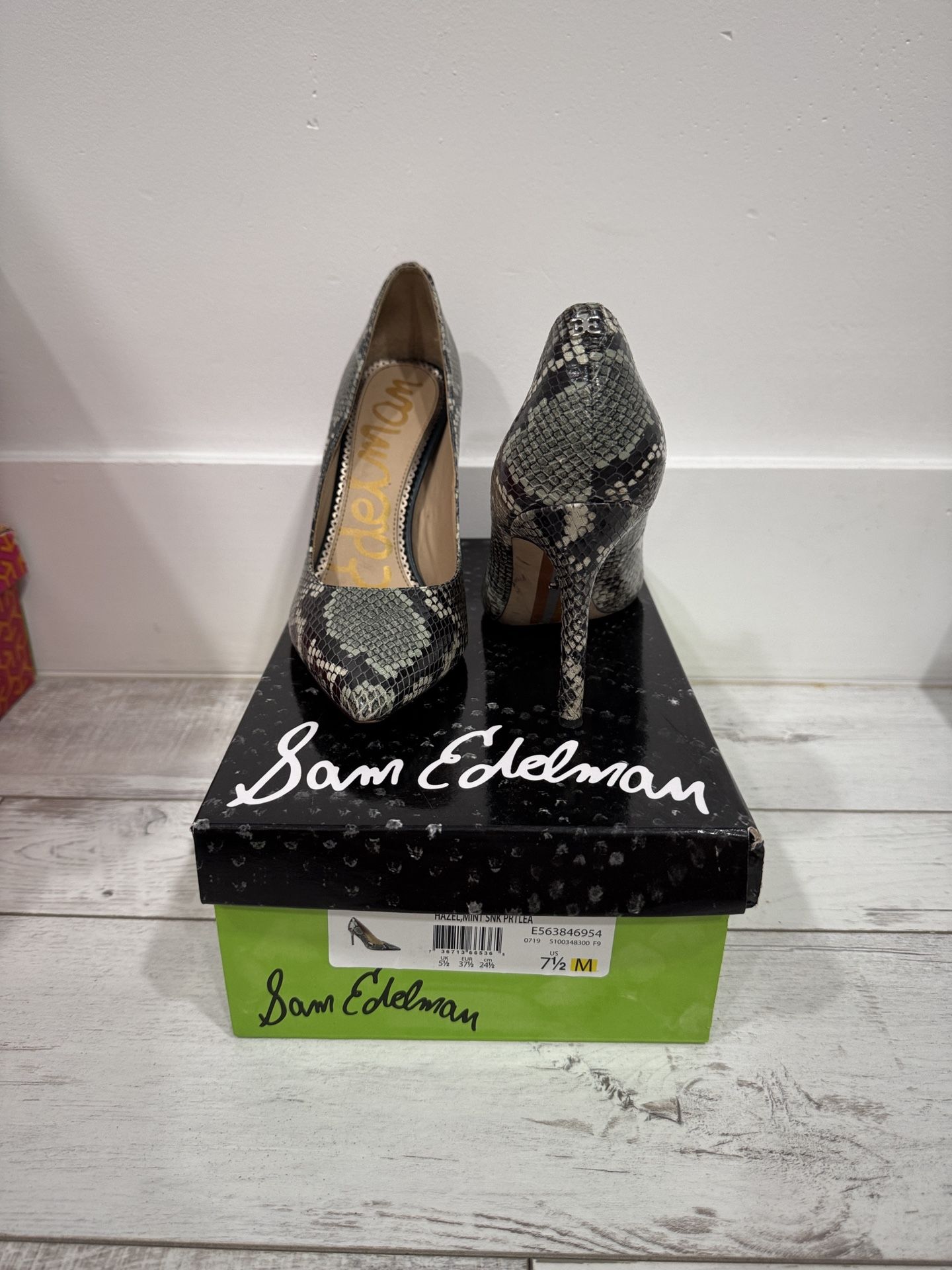 Snake Pattern Heels