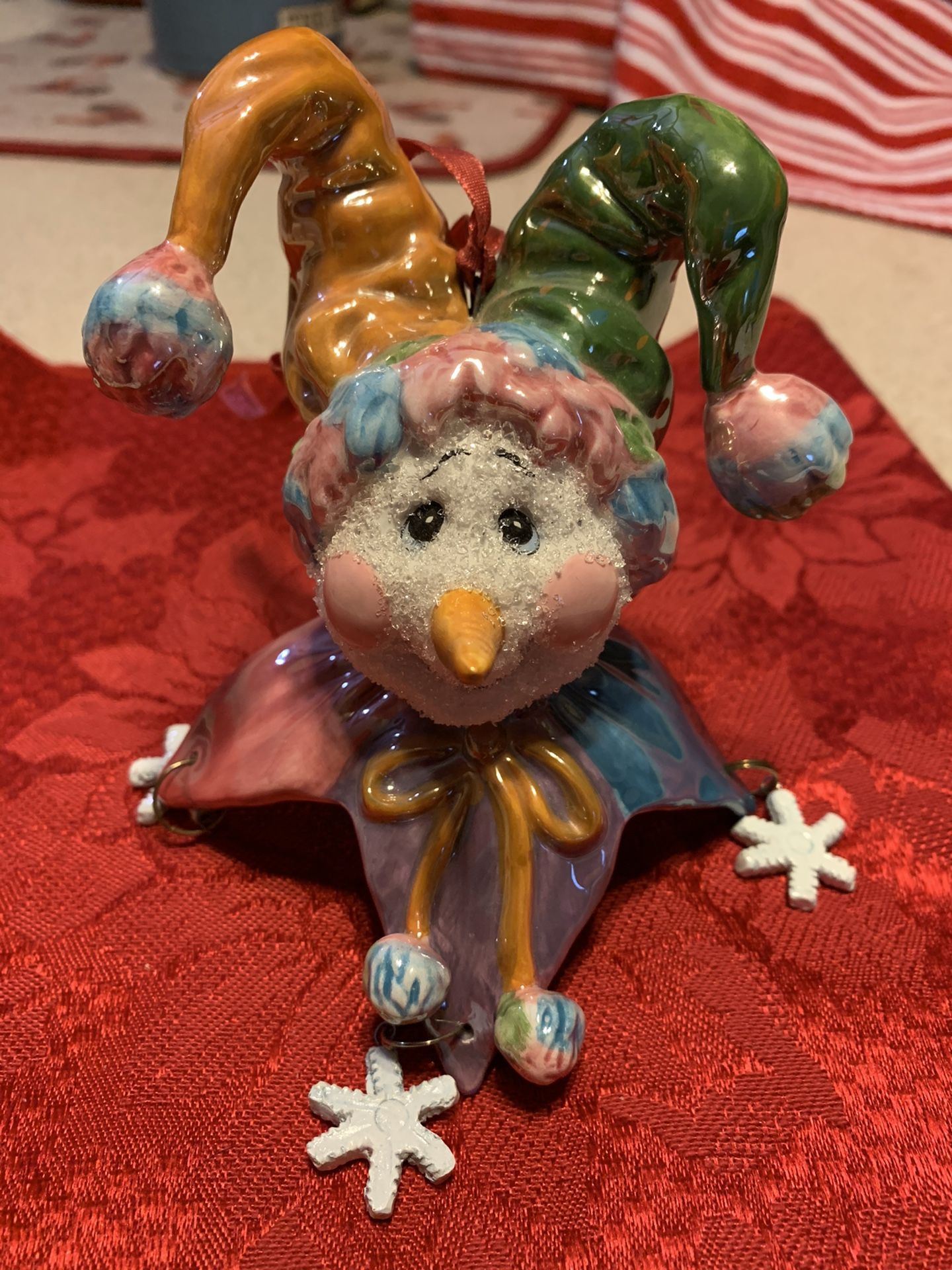 Vanmark Snowman Jester Ornament