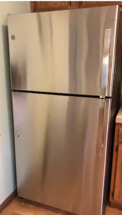 Stainless steel fridge