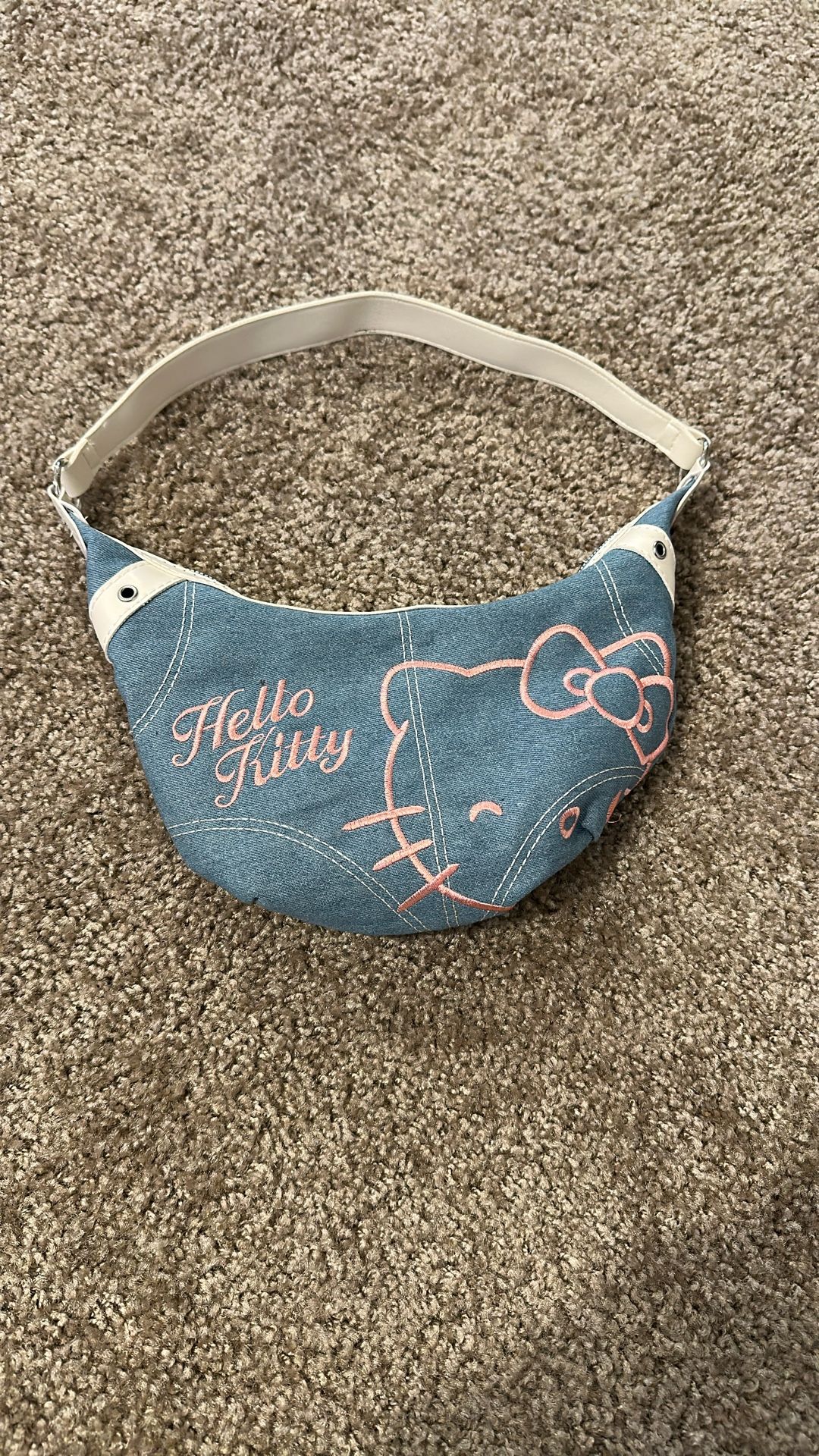 hello kitty purse blue denim