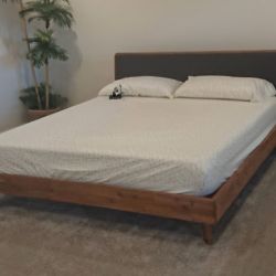 Castlery Sebb Queen Bed | Mid-Century Modern | 🚛 Delivery Available