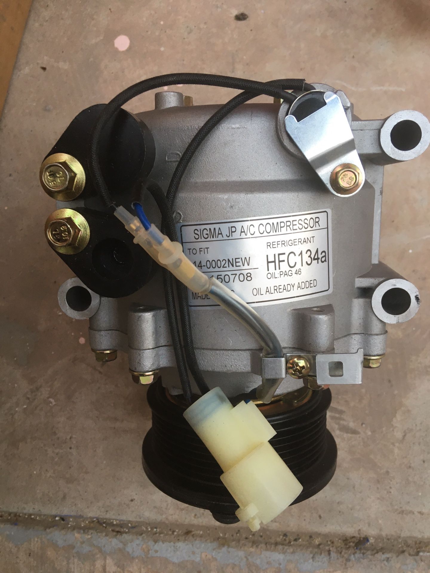 AC Compressor and drier assy-NEW DENSO Sigma JP 14-002NEW/20150708