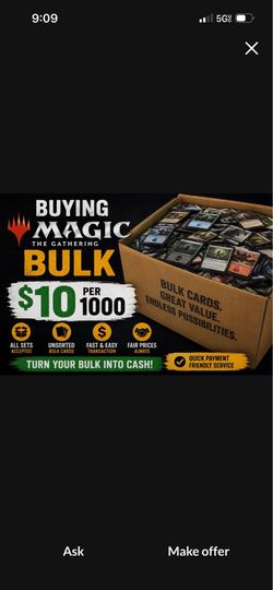 Buying MTG bulk cards for 10$ per 1000 cards