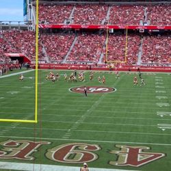 TNF 49ers Vs Rams  Photo Taken From Seats Above Niner Tunnel  2 Tickets & Parking Included 