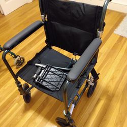 Lightweight Folding Transport Wheelchair 