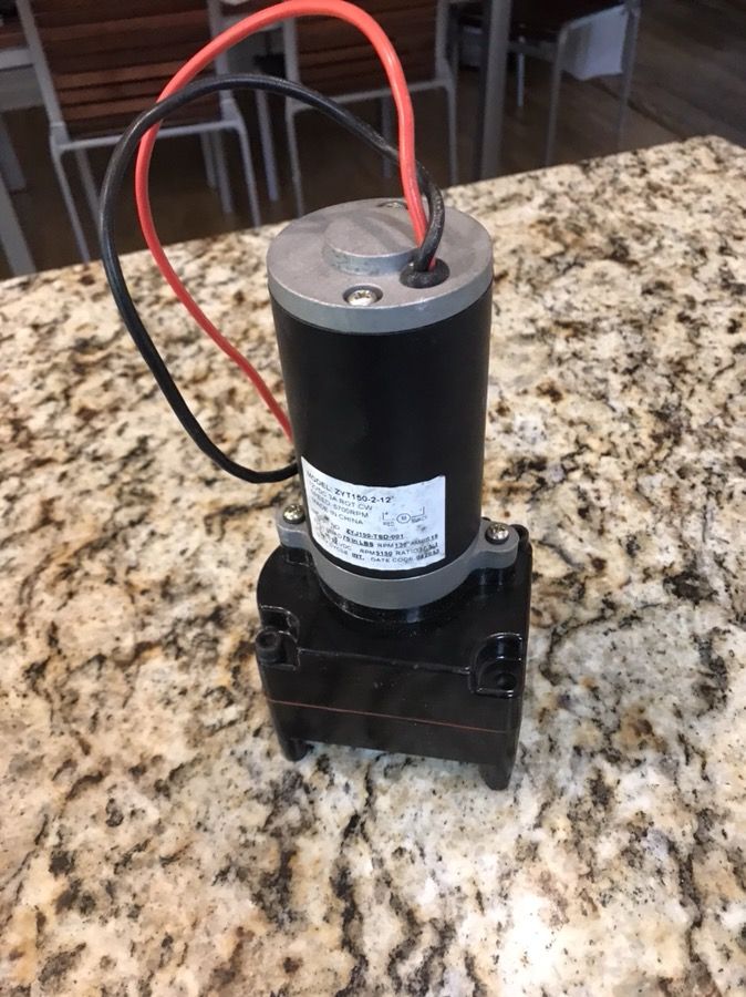 RV TRAVEL TRAILER 5th WHEEL LANDING GEAR JACK MOTOR ZYT150212 12 VDC