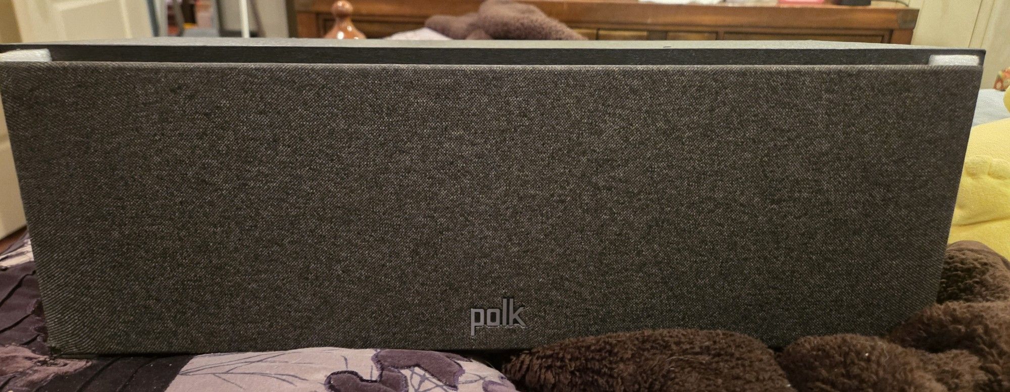 Black Polk Monitor Xt30 Center Speaker