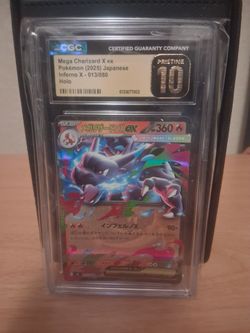 CGC 10 Pristine Mega Charizard X ex Japanese Holo
