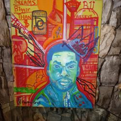 Rare @paintergus Art - meek Mill - Hip Hop Pack. -King Of Philly