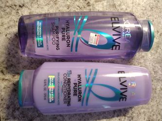 L'Oreal elvive hyaluron shampoo and conditioner