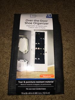 Over The Door Shoe Organizer- Black