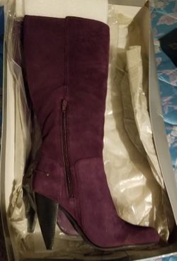 Suede leather boots , size 7.5, rm