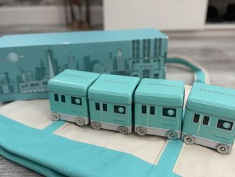 New Tiffany & Co 2020 VIP Mooncake Festival Gift Set Metal Train Set Of 4