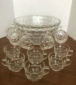 Free Vintage  Punch Bowl and cups