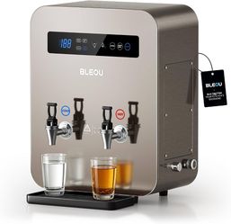 12L Commercial Hot Water Dispenser 1800W Instant Water Boiler Dual Taps