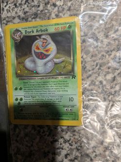 Dark Arbok Holo Pokémon Card 2/82