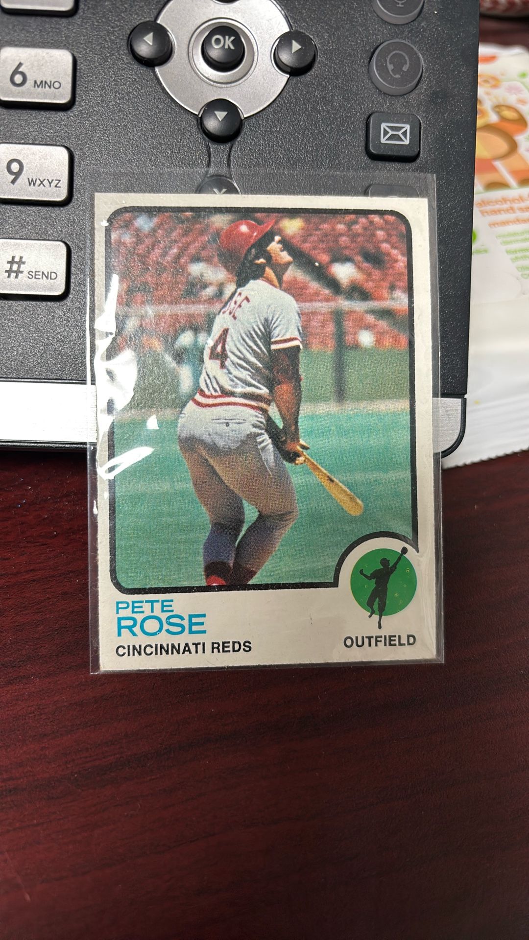 Pete Rose Topps Baseball Card