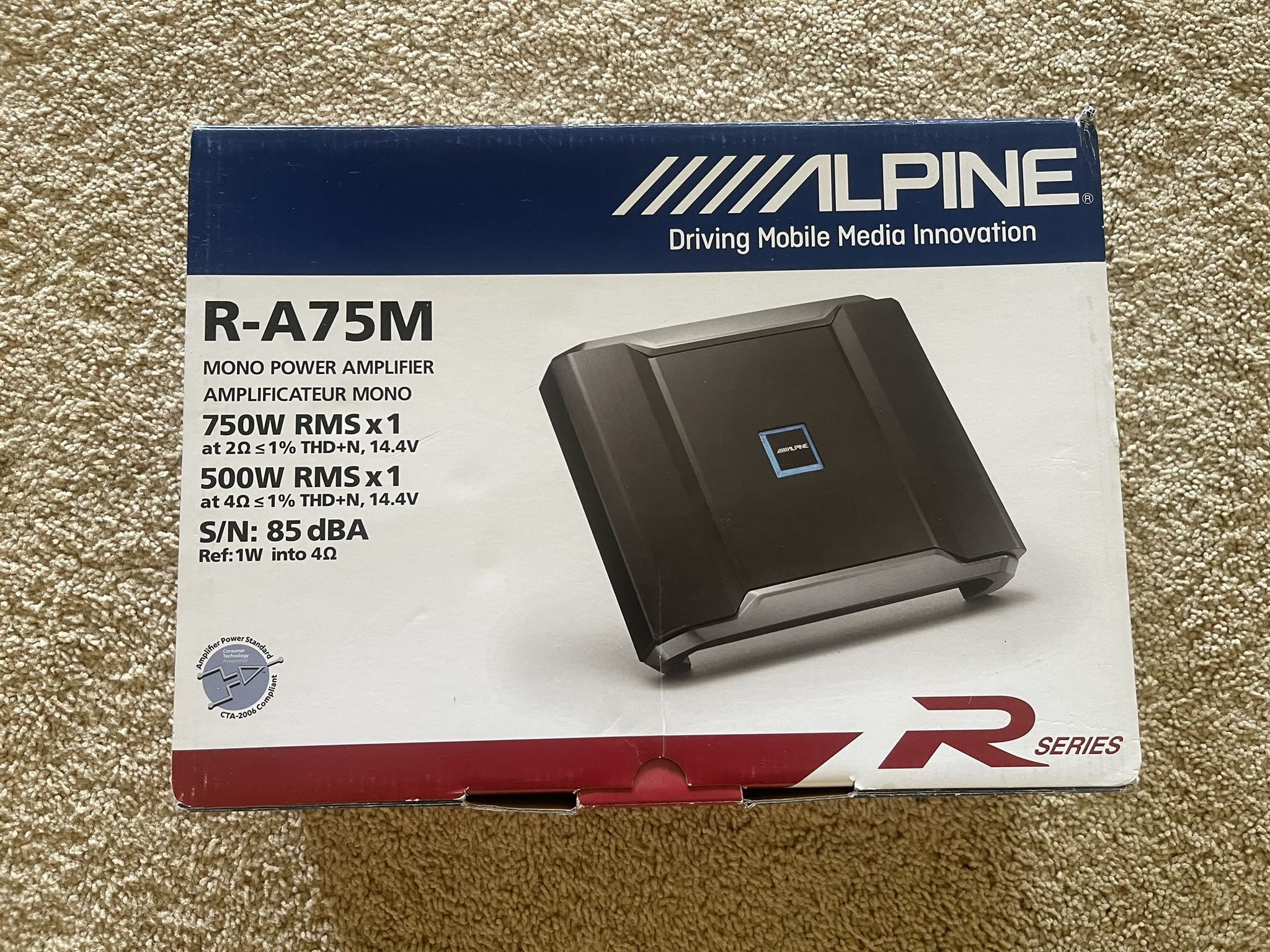 Alpine R-A75M Mono Amplifier