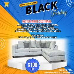 💥 Black Friday Sale - Brand New Sectional 🚛