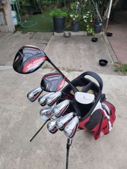 Taylormade Burner Golf Club Set Right Handed W/Ping Hoofer Stand Bag