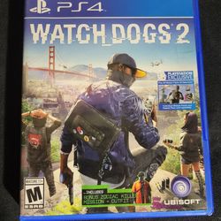 PS4 Watch Dogs 2 Game 