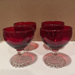 Vintage Ruby Red Glassware
