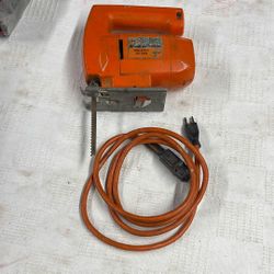 Tools- Vintage Black & Decker Two- Speed Jig Saw Model7530 and Blades