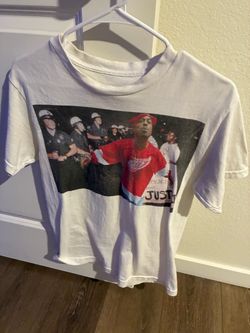 Tupac Graphic T-Shirt White Short Sleeve