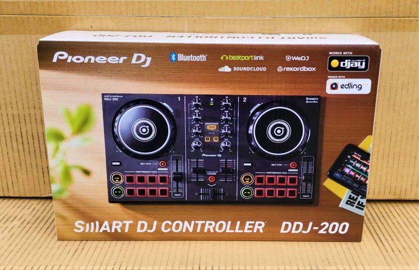 🚨 No Credit Needed 🚨 Pioneer DJ 2-Channel Mixer Rekordbox WeDJ Controller DDJ-200 Smartphone Labtop Tablet 🚨 Payment Options Available 🚨