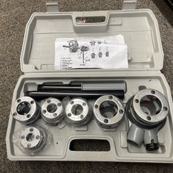 Klutch 6-Piece Pipe Threader Set