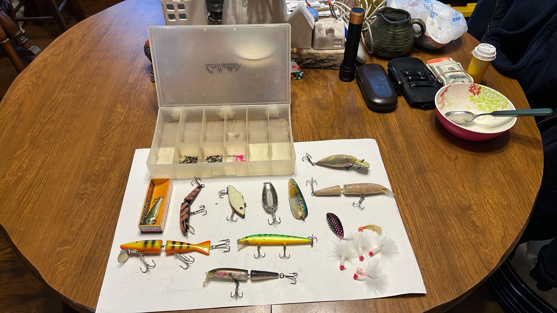 Fishing lures And Box 