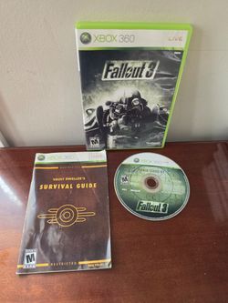 Fallout 3 Microsoft Xbox (contact info removed) Complete with Manual CIB Video Game