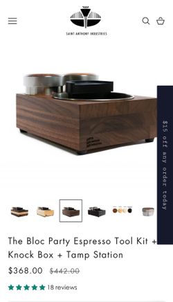 Saint Anthony Bloc Party Espresso Tamp Station