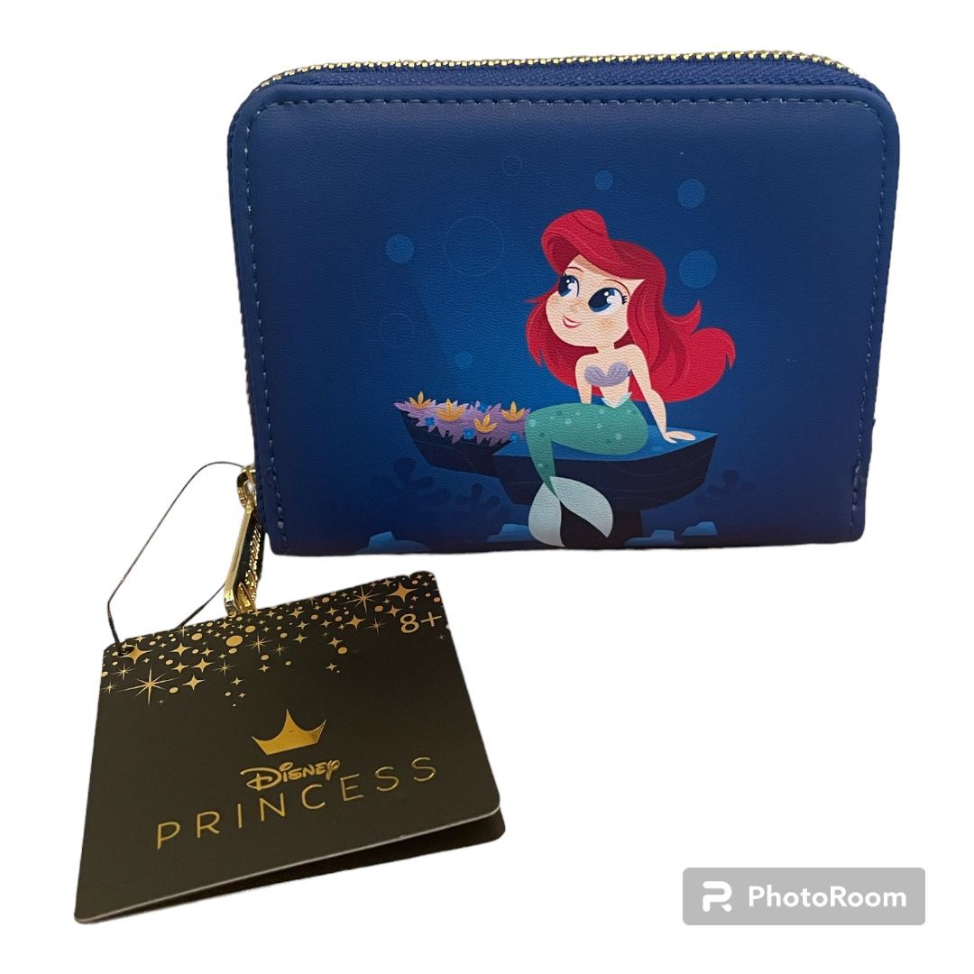 Loungefly The Little Mermaid Ariel Under the Sea Small Zip Wallet