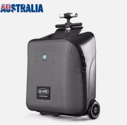 20 Inch Luggage Case Can Sit And Ride Travel Trolley Case Kid's Suitcase W/ Seat