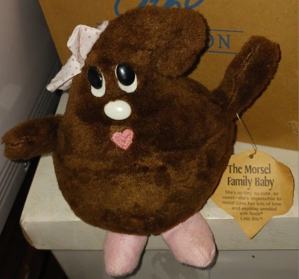 VINTAGE & COLLECTIBLE 1984 NESTLE LITTLE BITS MORSEL BABY SMALL PLUSH
