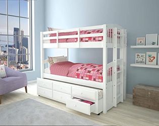 Twin/twin bunk bed w/trundle&drawers @Elegant Furniture