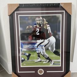 Johnny Manziel Texas A&M Framed Memorabilia – Collector Item