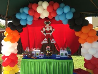 Power rangers balloons decorations