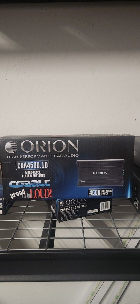 New!! Orion COBALT 4500w 1ch Amplifier