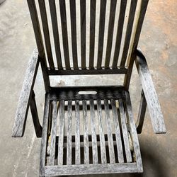 Vintage Wooden Folding Dining/Patio Chair
