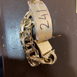 10k Gold Chino Link Bracelet 9inch, 22MM For A Good Price!!